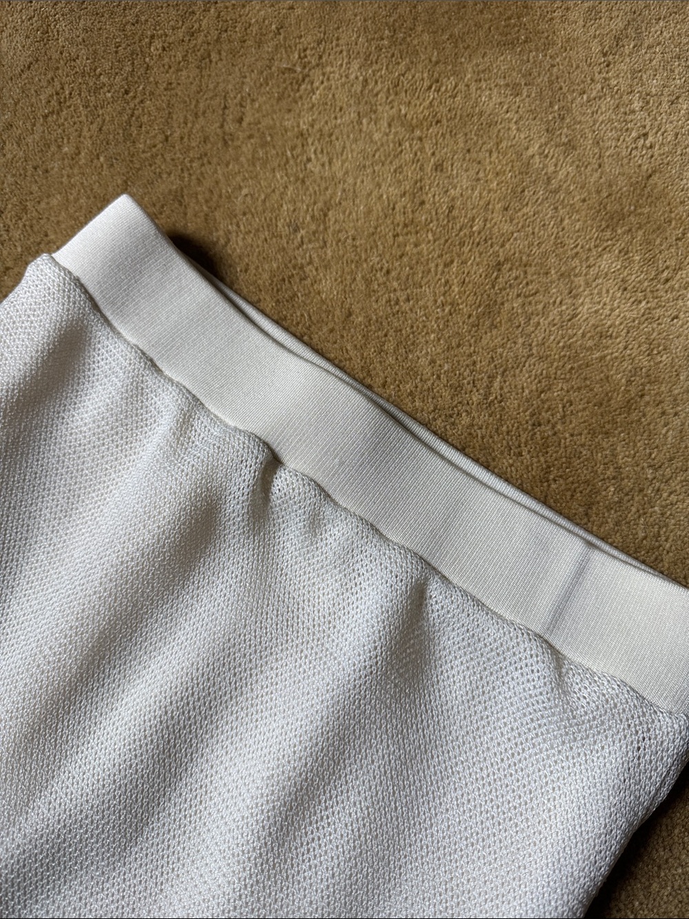 Helmut Lang White Two-Tone Midi Pencil Skirt - Picture 8 of 14